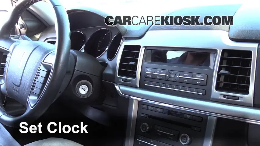 2011 Lincoln MKZ 3.5L V6 Clock Set Clock